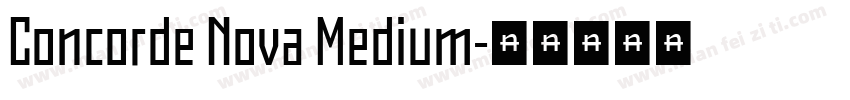Concorde Nova Medium字体转换
